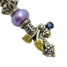Load image into Gallery viewer, BARBARA BIXBY 18K sterling silver key designer pendant enhancer charm