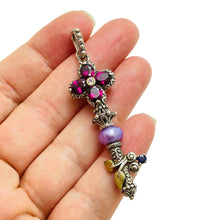 Load image into Gallery viewer, BARBARA BIXBY 18K sterling silver key designer pendant enhancer charm