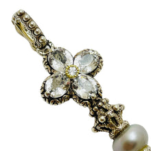 Load image into Gallery viewer, BARBARA BIXBY 18K sterling silver key designer pendant enhancer charm