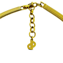 Load image into Gallery viewer, CHRISTIAN DIOR signed vintage gold pearl crystal chain designer 80's necklace