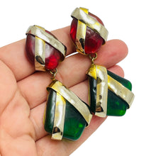 Load image into Gallery viewer, FRANCES PATIKY STEIN FPS CHANEL Designer 1980’s Gold Gripoix Clip on Earrings