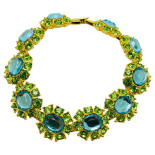 Load image into Gallery viewer, JOAN RIVERS signed gold plated crystal vintage designer bracelet