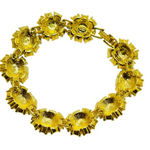 Load image into Gallery viewer, JOAN RIVERS signed gold plated crystal vintage designer bracelet