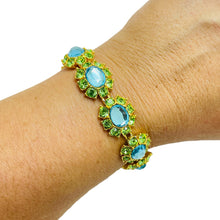 Load image into Gallery viewer, JOAN RIVERS signed gold plated crystal vintage designer bracelet