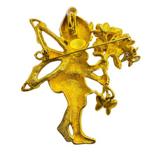 Load image into Gallery viewer, KIRKS FOLLY signed vintage gold enamel designer brooch pendant