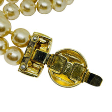 Load image into Gallery viewer, KJL KENNETH JAY LANE signed vintage gold pearls rhinestones designer bracelet