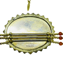 Load image into Gallery viewer, MICHAEL GOLAN signed gold plated natural gemstone designer necklace