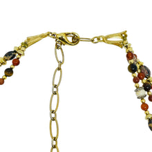 Load image into Gallery viewer, MICHAEL GOLAN signed gold plated natural gemstone designer necklace