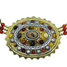 Load image into Gallery viewer, MICHAEL GOLAN signed gold plated natural gemstone designer necklace