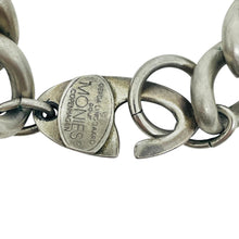 Load image into Gallery viewer, MONIES GERDA LYNGGAARD Copenhagen silver tone modernist designer chain necklace