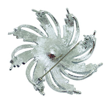 Load image into Gallery viewer, SARAH COVENTRY signed silver pearl flower designer runway earrings brooch set