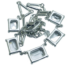 Load image into Gallery viewer, SWAROVSKI swan signed silver plated crystal designer necklace