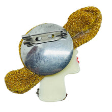 Load image into Gallery viewer, Vintage 80's flapper art deco style ladies face designer pin brooch