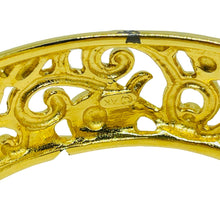 Load image into Gallery viewer, Vintage AK ANNE KLEIN signed gold tone enamel massive designer bangle bracelet