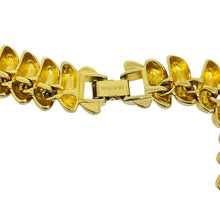Load image into Gallery viewer, Vintage ERWIN PEARL signed gold tone enamel designer link necklace