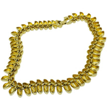Load image into Gallery viewer, Vintage ERWIN PEARL signed gold tone enamel designer link necklace