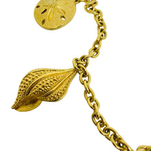 Load image into Gallery viewer, Vintage KJL for AVON signed gold tone designer sea shells starfish necklace