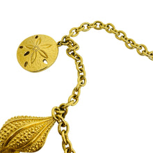 Load image into Gallery viewer, Vintage KJL for AVON signed gold tone designer sea shells starfish necklace