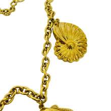 Load image into Gallery viewer, Vintage KJL for AVON signed gold tone designer sea shells starfish necklace