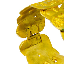 Load image into Gallery viewer, Vintage Lci LIZ CLAIBORNE signed gold tone seahorse massive designer bracelet