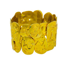 Load image into Gallery viewer, Vintage Lci LIZ CLAIBORNE signed gold tone seahorse massive designer bracelet