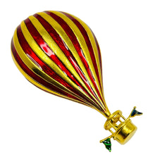 Load image into Gallery viewer, Vintage MMA baloon gold enamel designer runway brooch