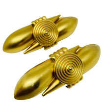 Load image into Gallery viewer, Vintage MONIES GERDA LYNGGAARD gold tone modernist designer clip on earrings