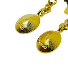 Load image into Gallery viewer, Vintage NAPIER gold plated amethyst crystals dangle pierced earrings