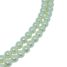 Load image into Gallery viewer, Vintage NAPIER gold tone faux pearls rhinestones designer beaded necklace