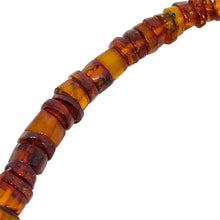 Load image into Gallery viewer, Vintage natural Baltic cognac amber beaded round rondels necklace
