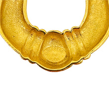 Load image into Gallery viewer, Vintage BARRERA for AVON huge gold door knocker designer runway clip on earrings