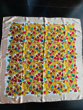 Load image into Gallery viewer, CHANEL authentic vintage silk scarf gripoix gold chains jewels