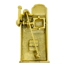 Load image into Gallery viewer, AJC signed vintage gold tone casino gambling slot machine designer brooch
