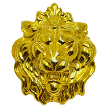 Load image into Gallery viewer, ANNE KLEIN  gold tone lions head designer runway brooch

