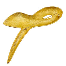 Load image into Gallery viewer, ANNE KLEIN  gold tone matte modernist designer brooch

