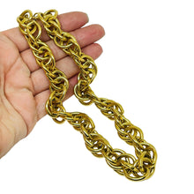 Load image into Gallery viewer, ANNE KLEIN signed vintage gold plated chain designer necklace
