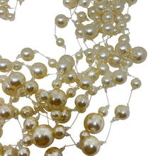Load image into Gallery viewer, ANNE KLEIN signed vintage gold tone pearl multi strand designer necklace

