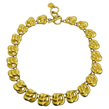 Load image into Gallery viewer, ANNE KLEIN signed vintage matte gold tone massive chain designer necklace
