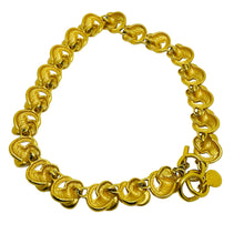 Load image into Gallery viewer, ANNE KLEIN signed vintage matte gold tone massive chain designer necklace

