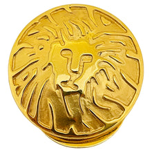 Load image into Gallery viewer, ANNE KLEIN vintage gold tone lions head scarf clip
