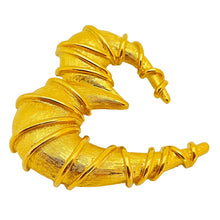 Load image into Gallery viewer, ANNE KLEIN vintage matte gold heart designer runway brooch
