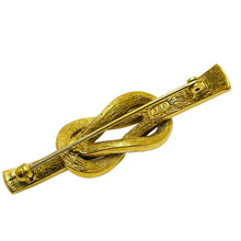 Load image into Gallery viewer, A&amp;S signed vintage gold rhinestone designer brooch

