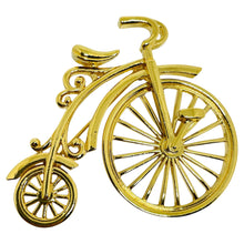 Load image into Gallery viewer, AVON gold tone 'HEIRLOOM STYLE BICYCLE' designer figural pin brooch
