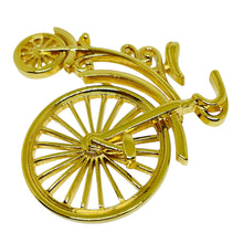 Load image into Gallery viewer, AVON gold tone 'HEIRLOOM STYLE BICYCLE' designer figural pin brooch
