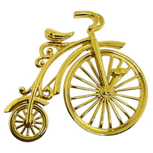 Load image into Gallery viewer, AVON gold tone 'HEIRLOOM STYLE BICYCLE' designer figural pin brooch
