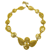 Load image into Gallery viewer, AVON signed vintage gold tone massive choker chain designer necklace
