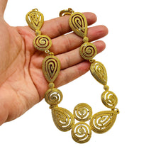 Load image into Gallery viewer, AVON signed vintage gold tone massive choker chain designer necklace
