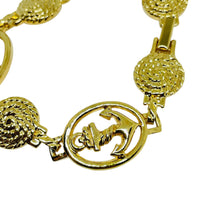 Load image into Gallery viewer, AVON vintage gold tone ''SHIP AND SAIL ROPE TWIST" chain designer bracelet
