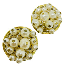 Load image into Gallery viewer, AVON vintage gold tone door knocker 'BROCADE CONVERTIBLE' designer earrings
