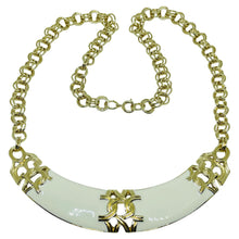 Load image into Gallery viewer, AVON vintage gold tone enamel 'PERUSIAN' massive designer chain necklace
